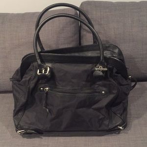 Express black weekender bag